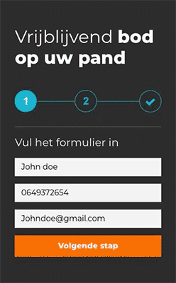 UX formulier animatie